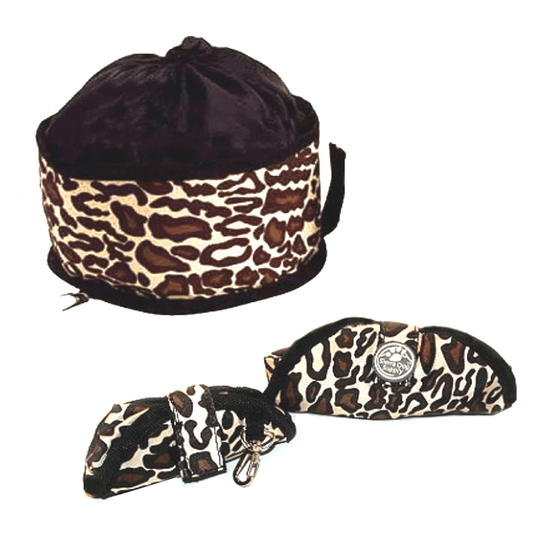 Travel Water Food Bowl Leopard