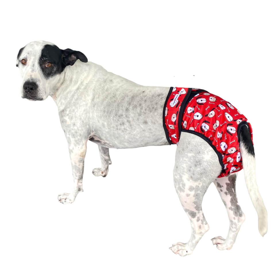 Sanitary Pants Red Hound Heads