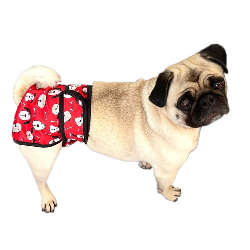 Sanitary Pants Red Hound Heads