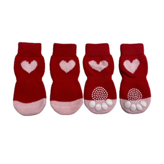 Non-Slip Socks Red Heart