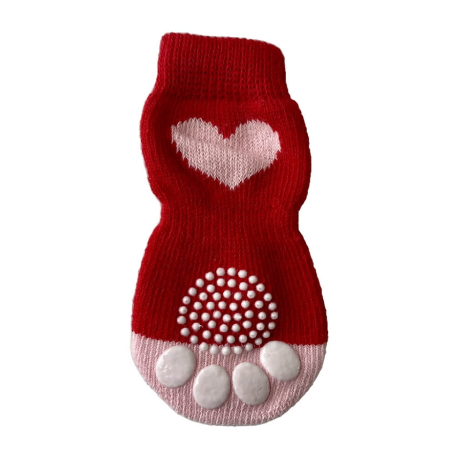 Non-Slip Socks Red Heart