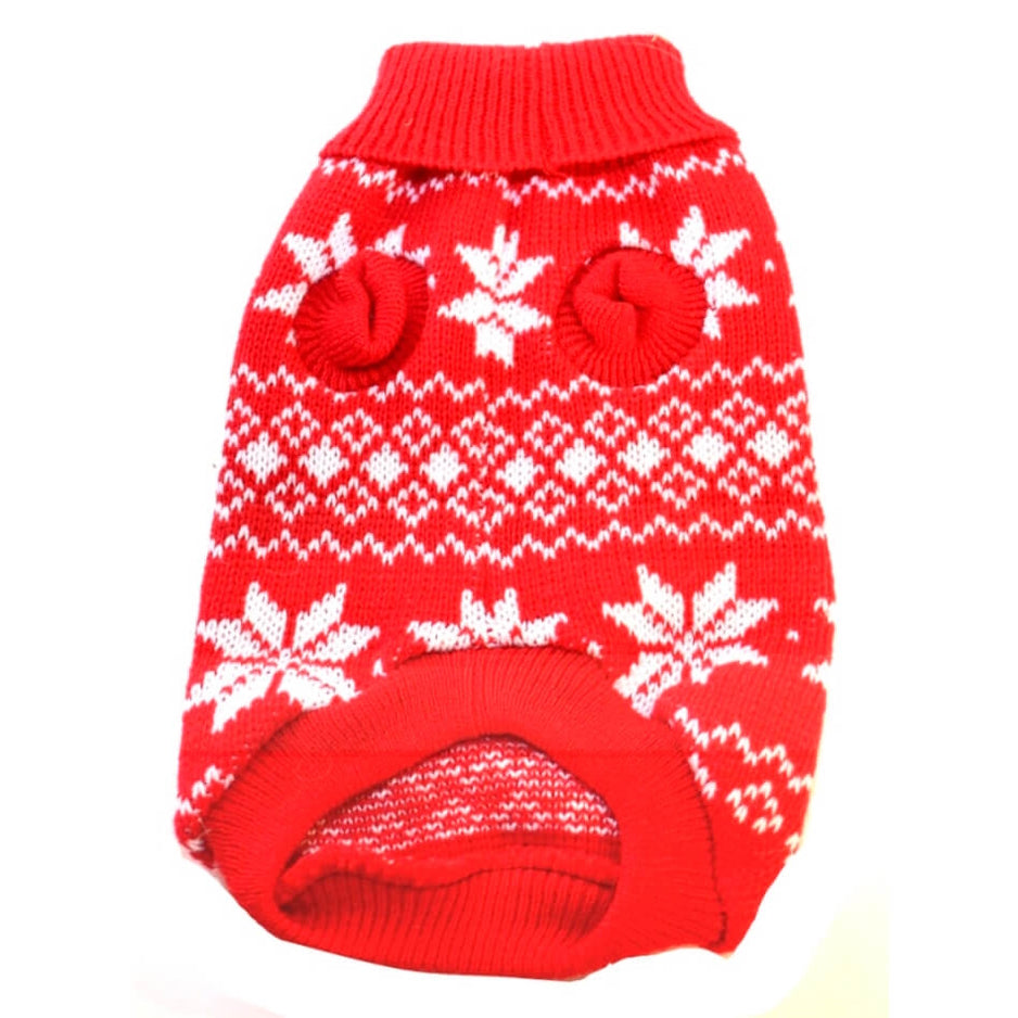 Sweater Red Snow