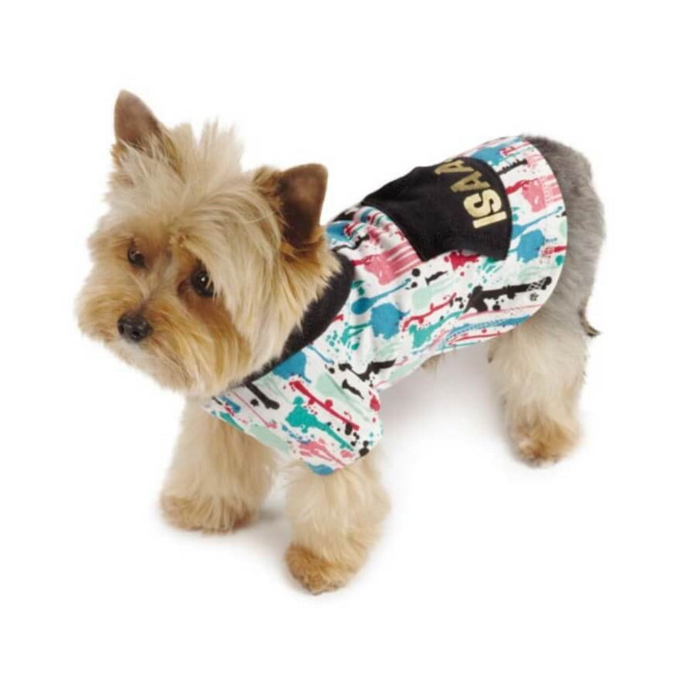 Shirt Hoodie Isaac Mizrahi Paint Splatter