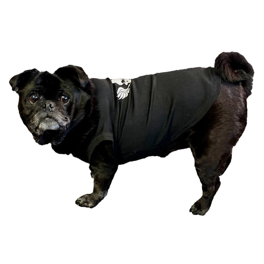 Shirt Black Winged Skull