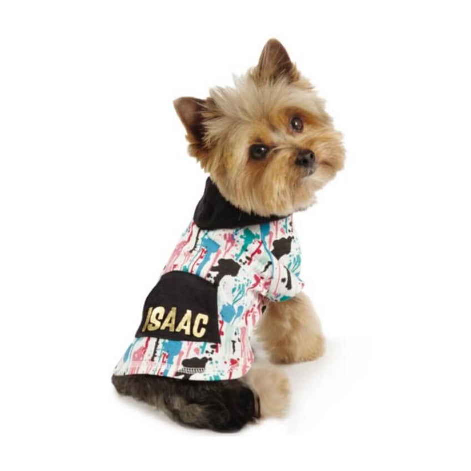 Shirt Hoodie Isaac Mizrahi Paint Splatter