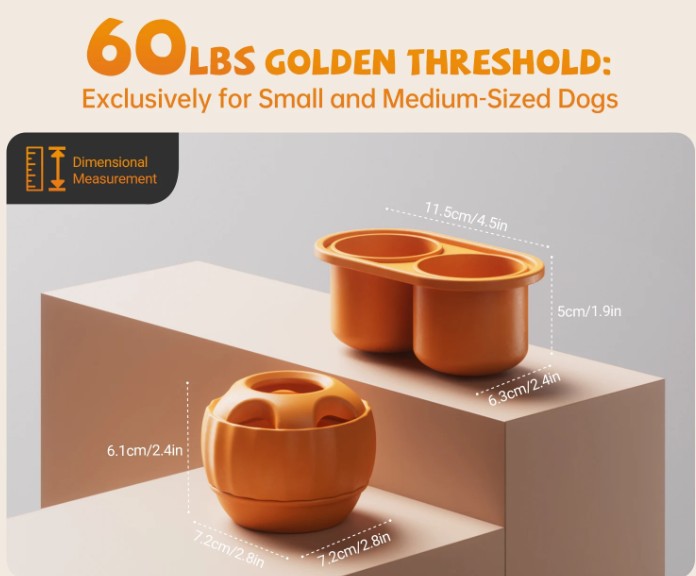 Enrichment Dog Treat Toy with Tray