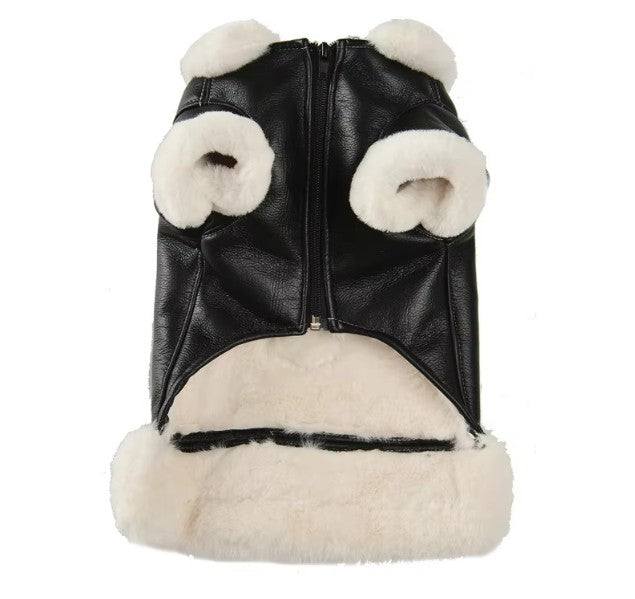Jacket Moto Biker Faux Leather