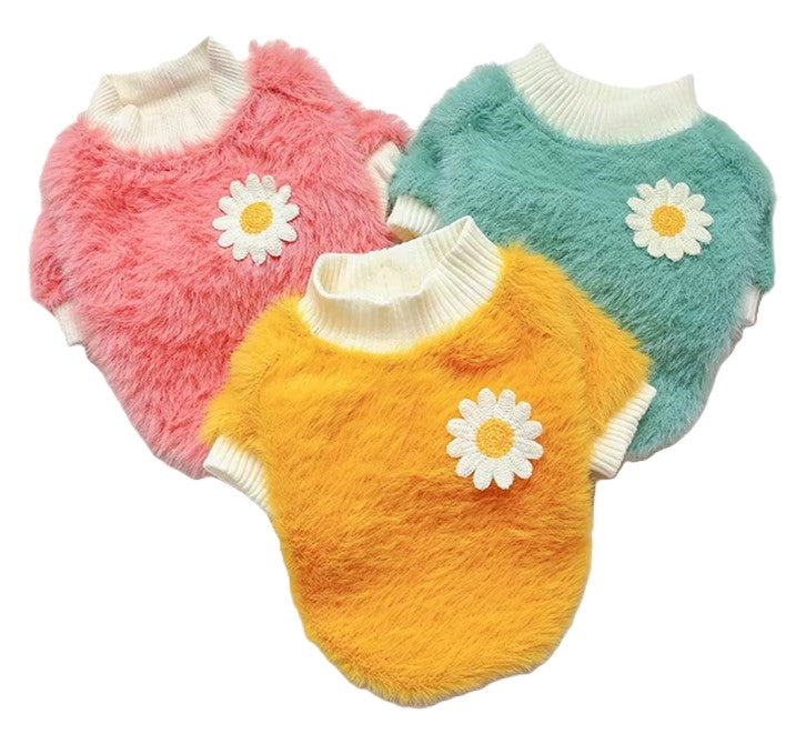 Sweater Fleece Plush Daisy