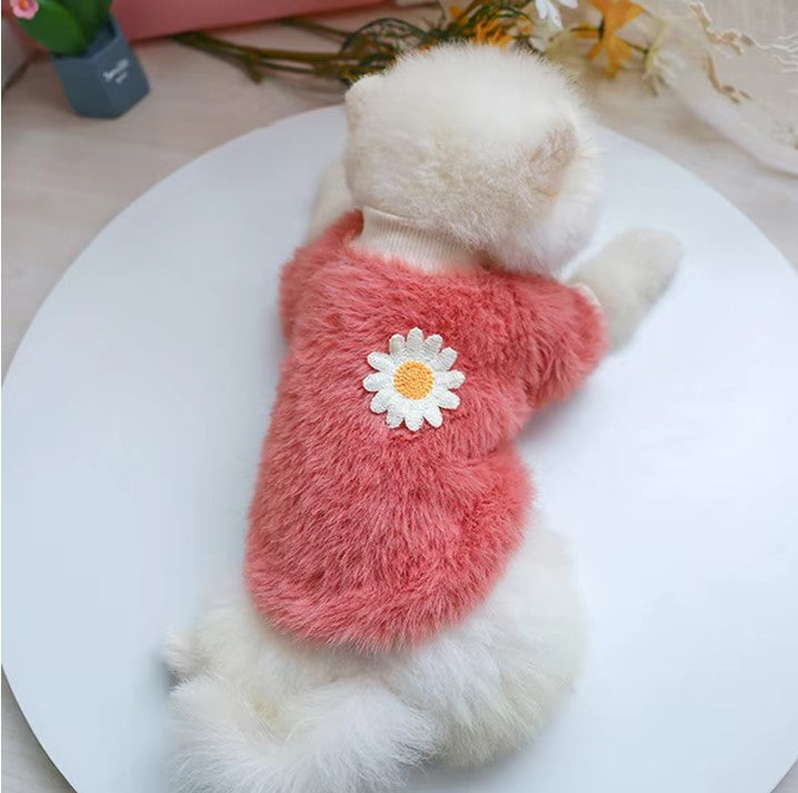 Sweater Fleece Plush Daisy