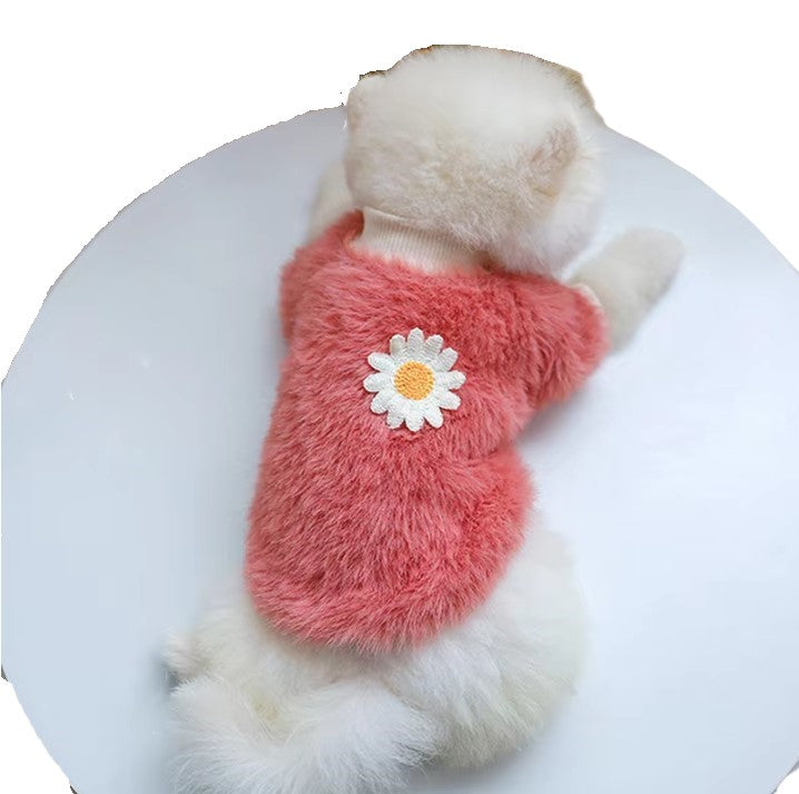 Sweater Fleece Plush Daisy