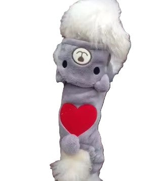 Jumpsuit Grey Teddy Hoodie