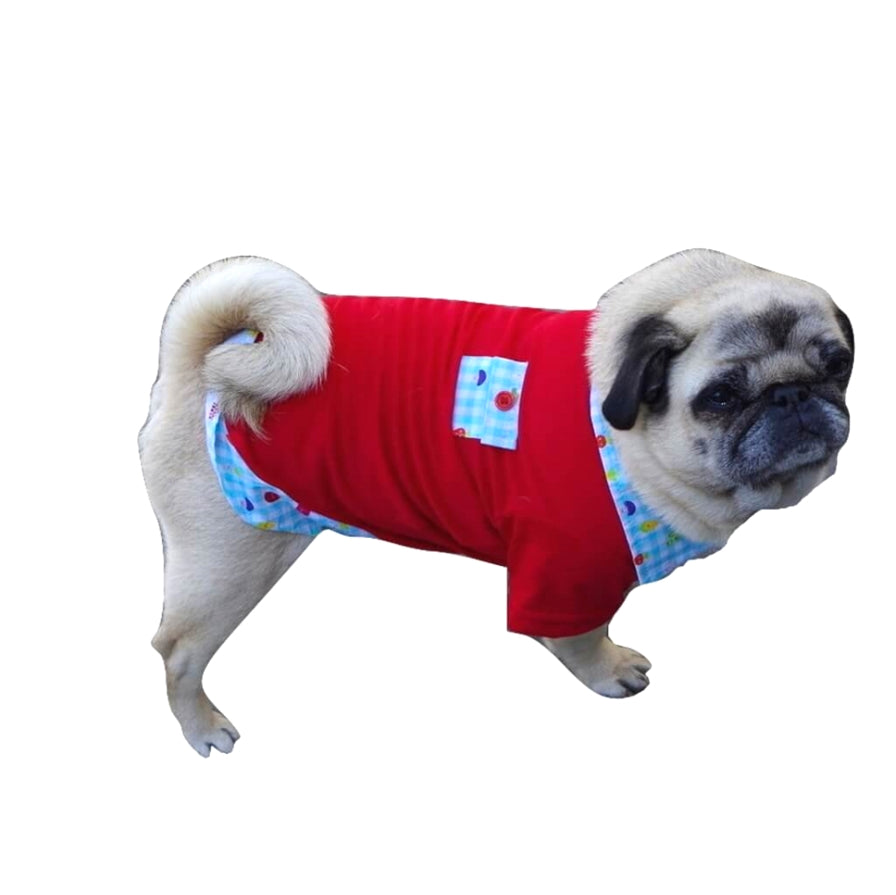 Shirt Red Happy Veggies