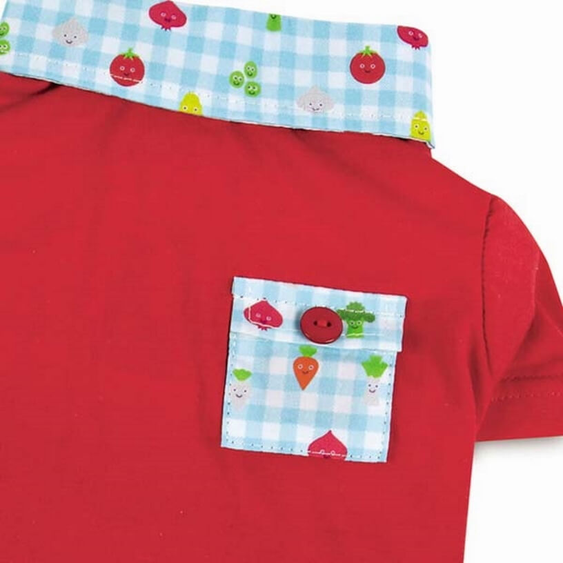 Shirt Red Happy Veggies