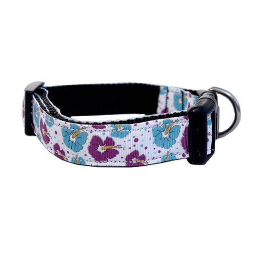 Luxury Collar Webbed Hibiscus Floral