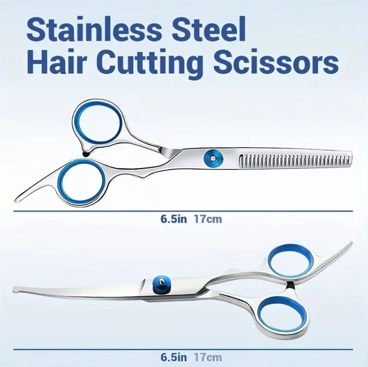 Dog Scissors & Thinning Shears Grooming Set