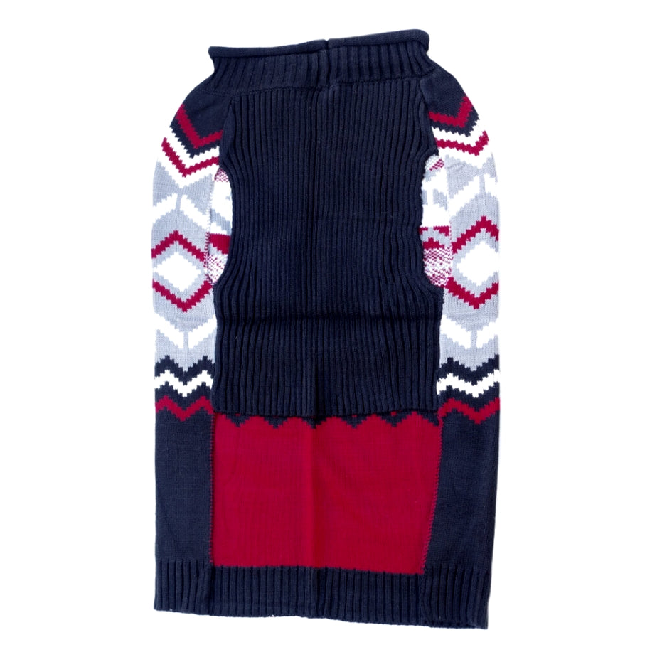 Sweater Black Argyle Knit