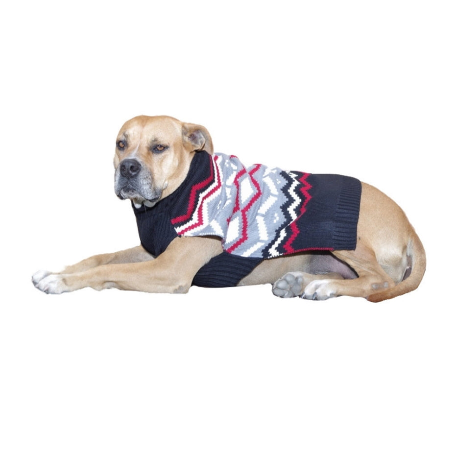 Sweater Black Argyle Knit