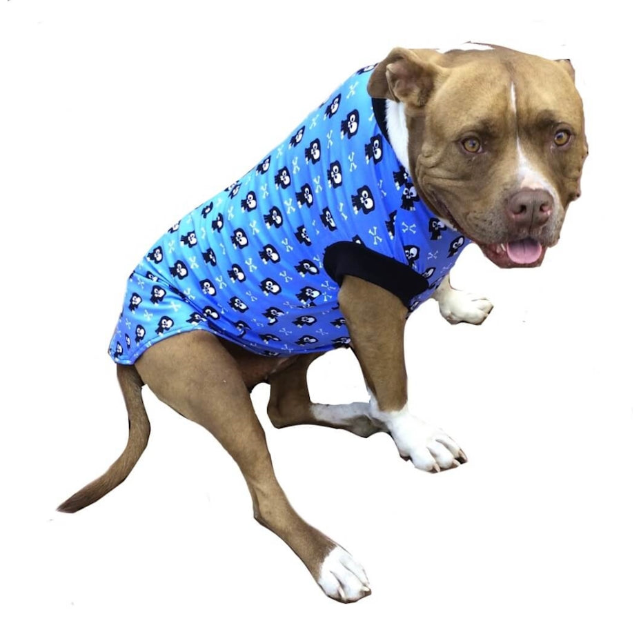 Shirt Blue Crazy Skulls