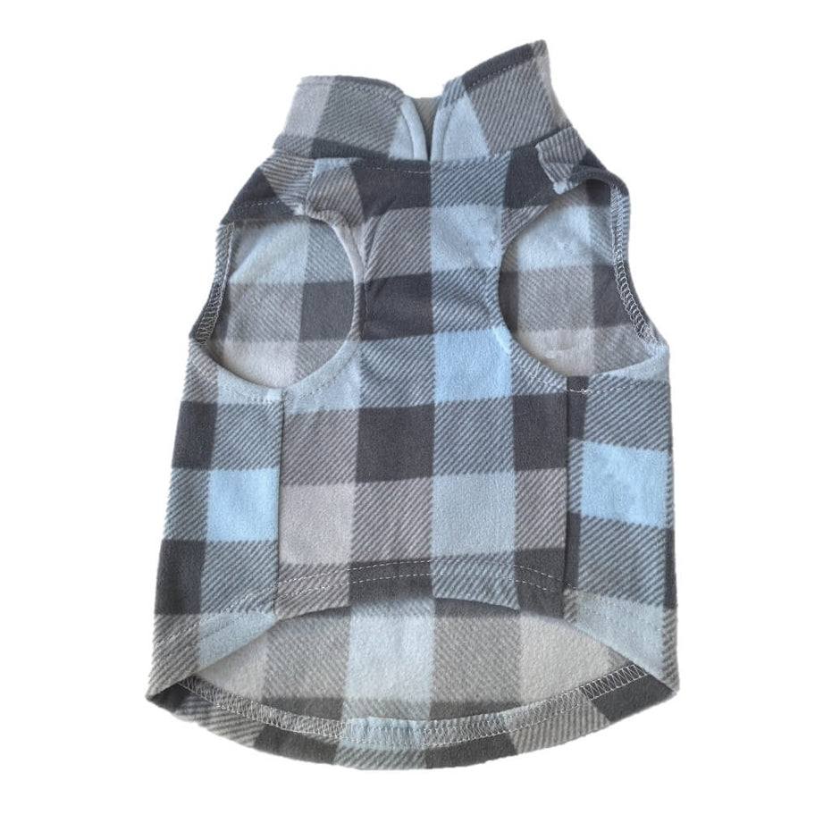 Sweater Fleece Grey Check