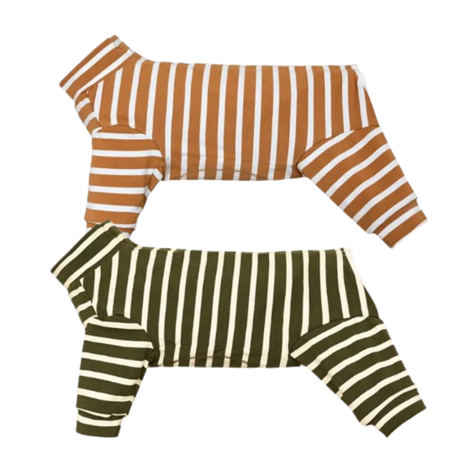 Pyjamas Jumpsuit Earthy Stripes