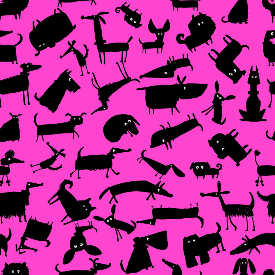 Sanitary Pants Pink Pooches