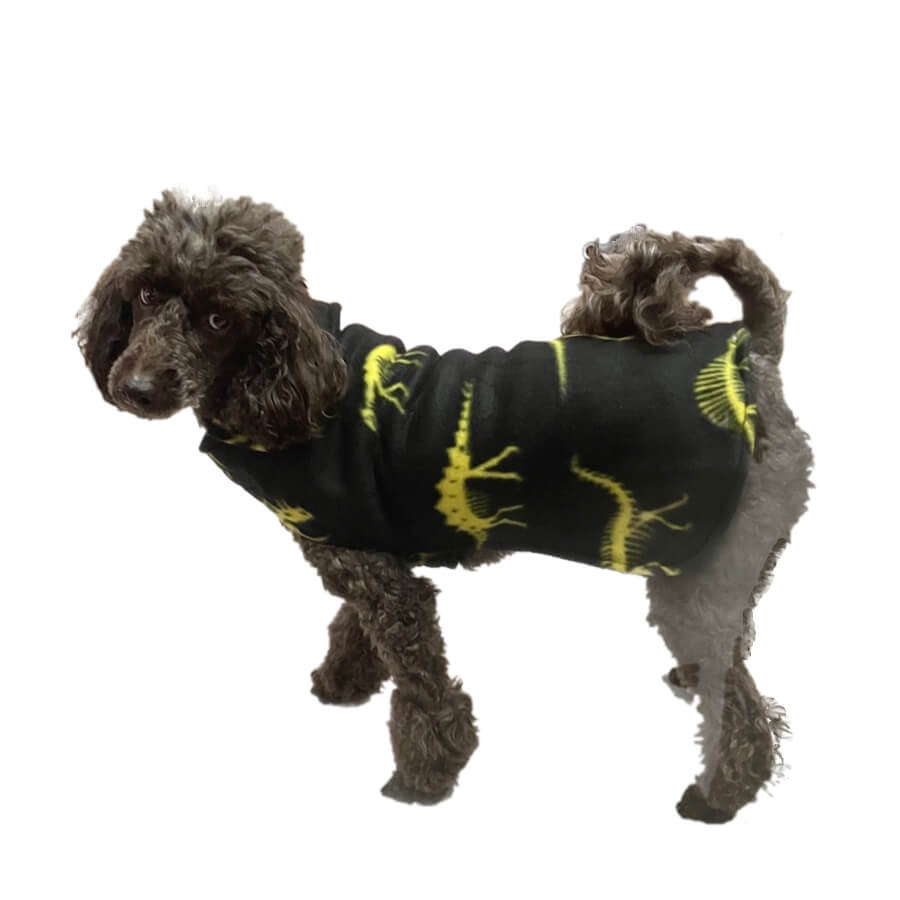 Coat Fleece Black Night at the Musuem