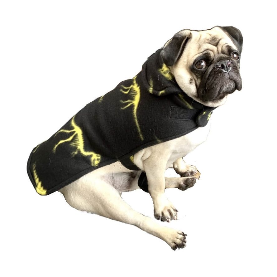 Coat Fleece Black Night at the Musuem