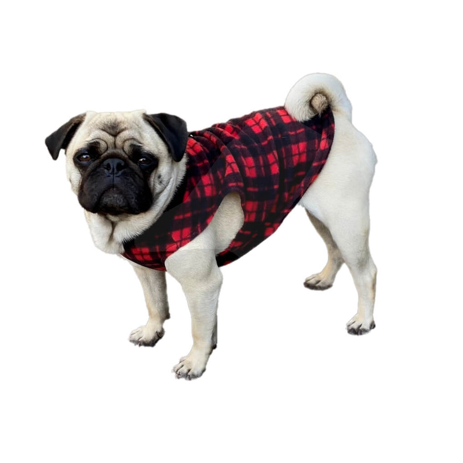 Sweater Fleece Small Check