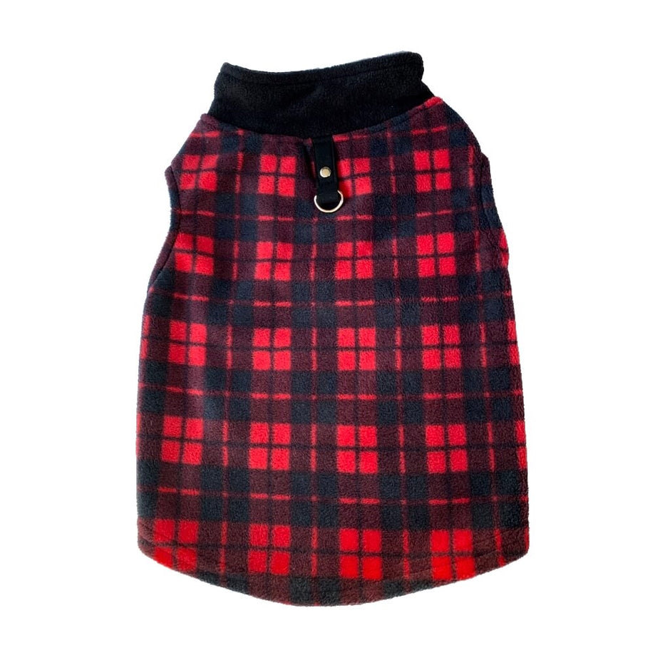 Sweater Fleece Small Check