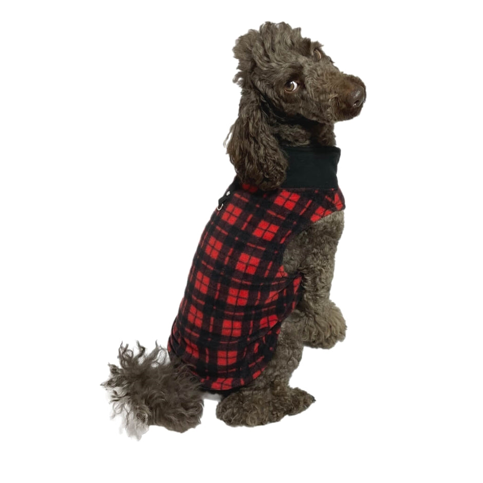 Sweater Fleece Small Check