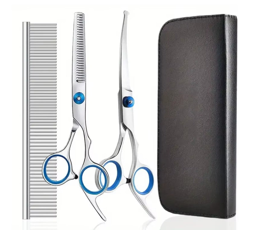 Dog Scissors & Thinning Shears Grooming Set