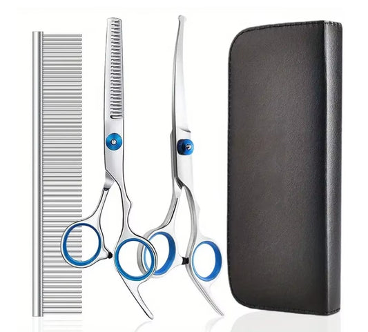 Dog Scissors & Thinning Shears Grooming Set