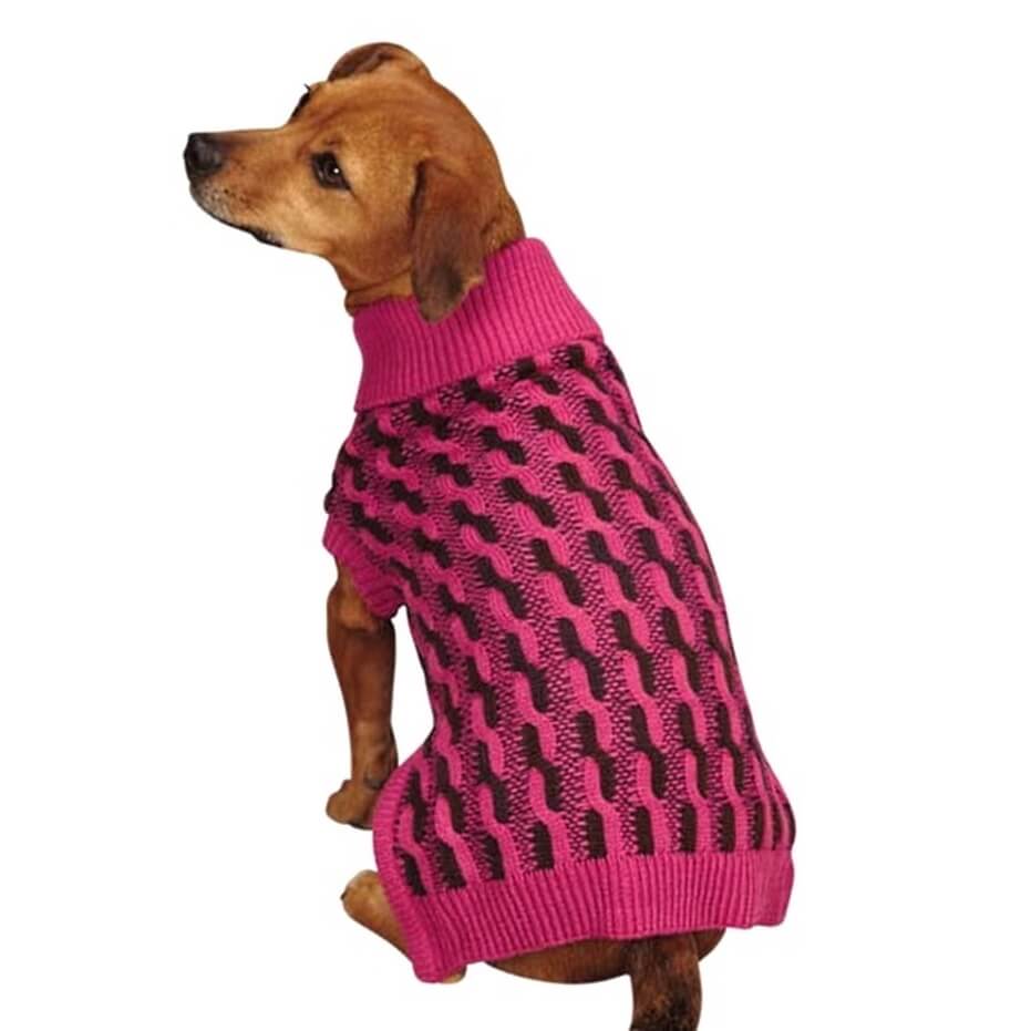 Sweater Pink Cable Twist