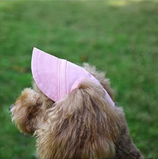 Cap with Heart Ear Holes & Chin Strap