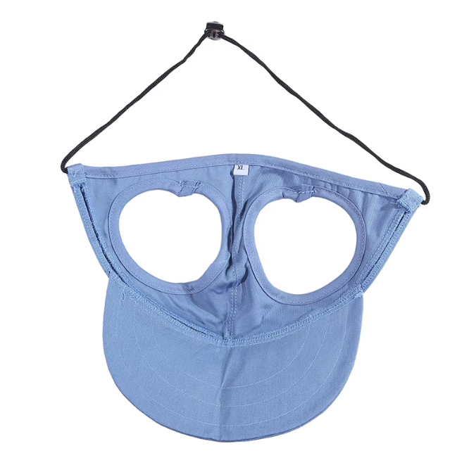 Cap with Heart Ear Holes & Chin Strap