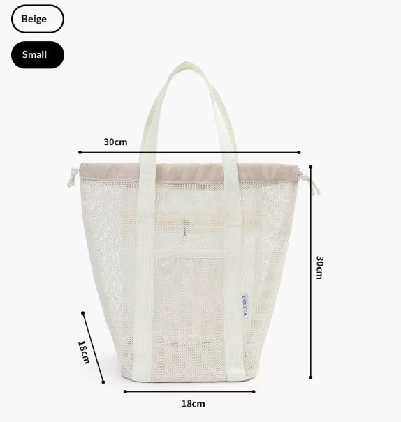 Mesh Drawstring Tote