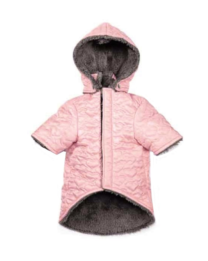 Coat Pink Hearts Waterproof