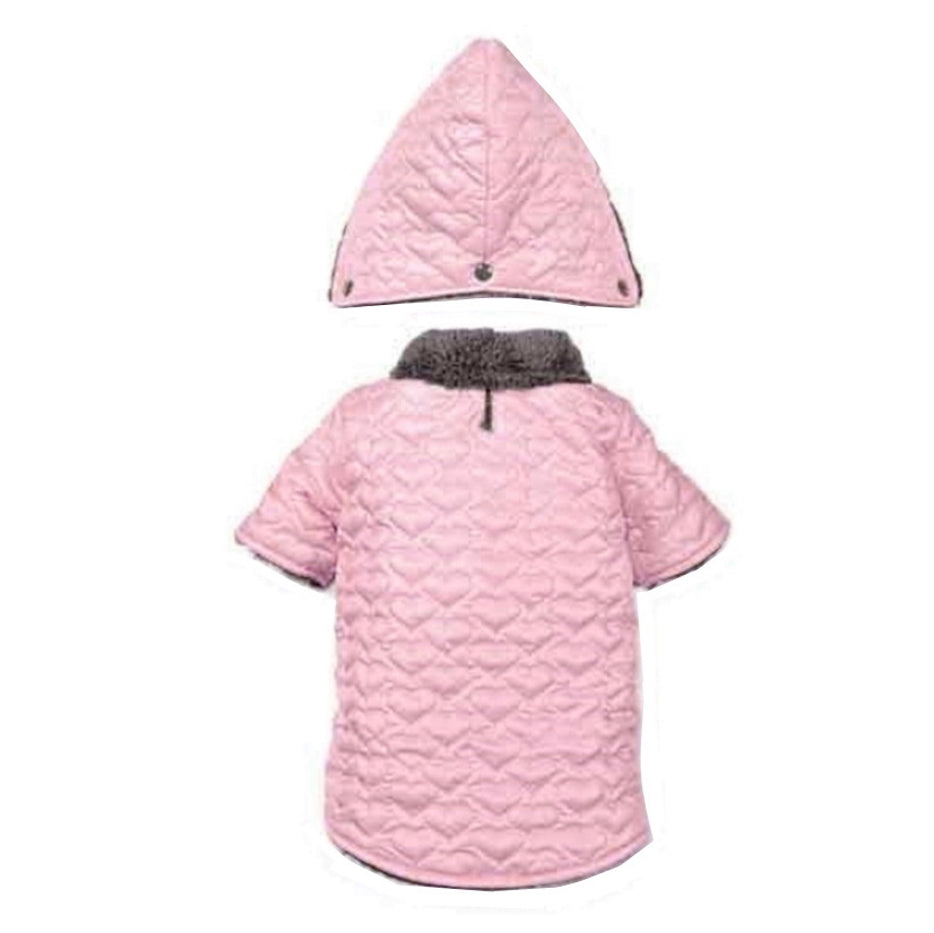 Coat Pink Hearts Waterproof