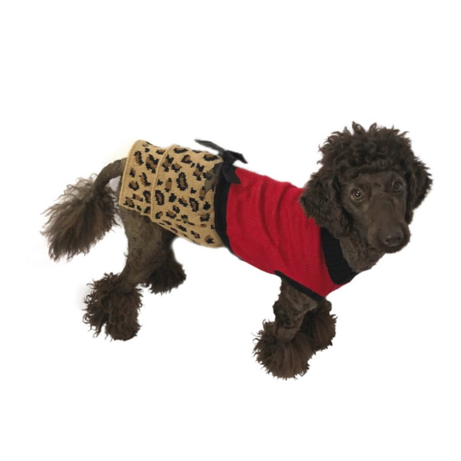 Dress Knitted Red Cougar