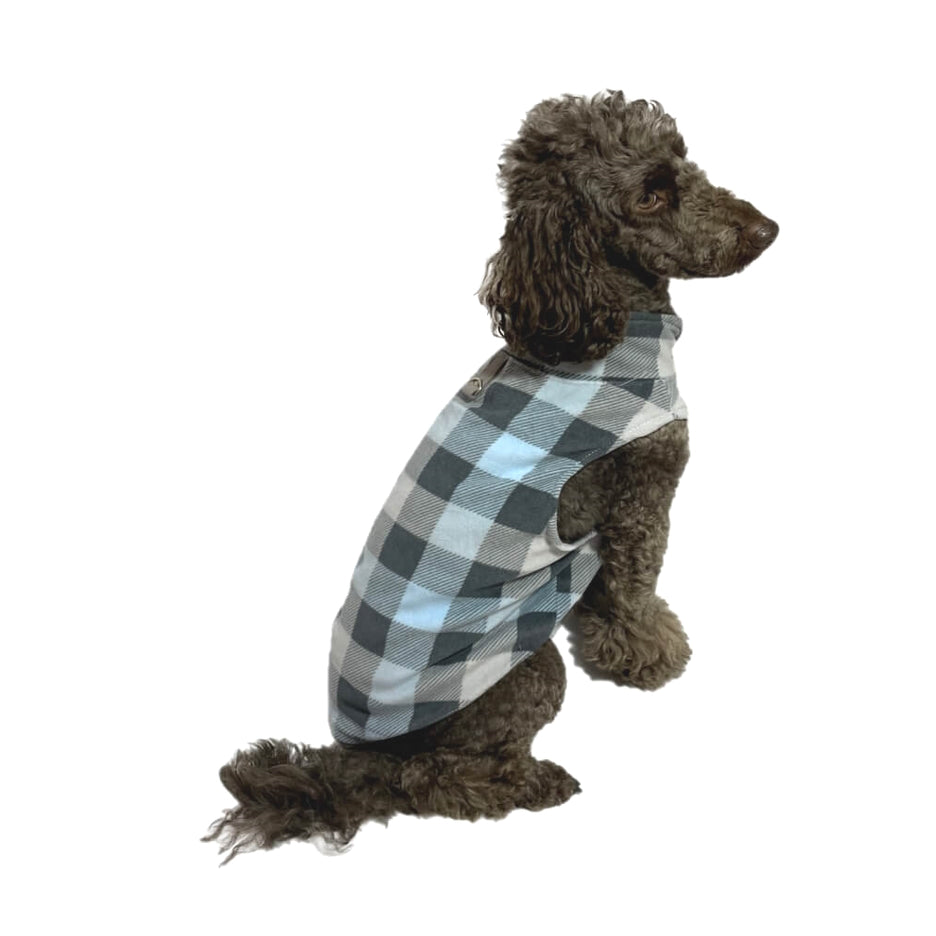 Sweater Fleece Grey Check