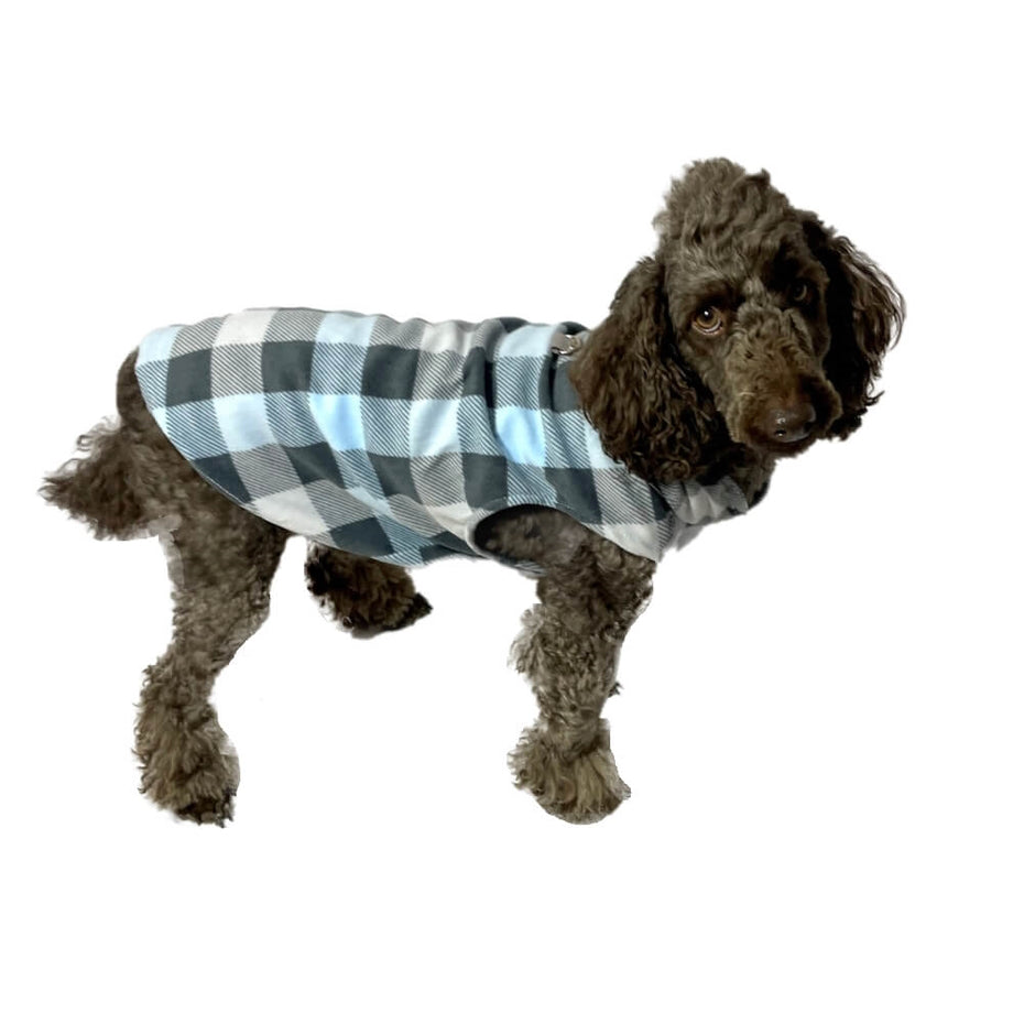 Sweater Fleece Grey Check