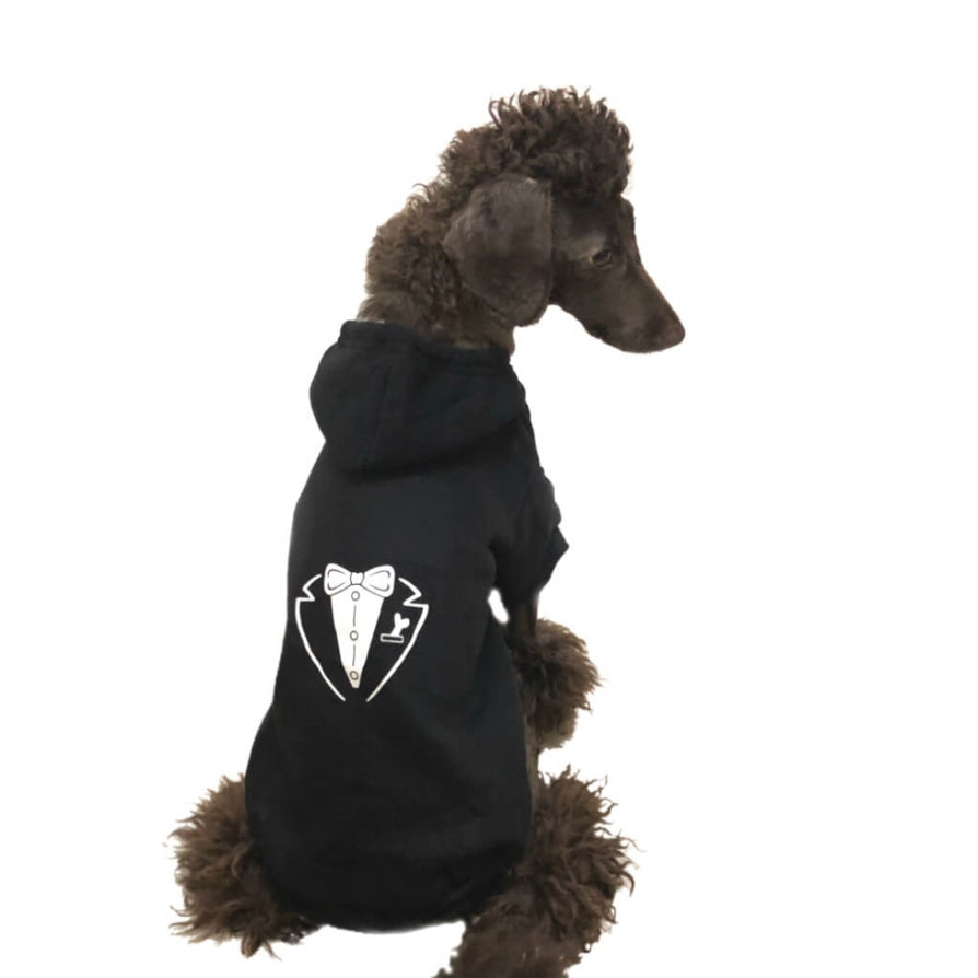 Hoodie Fleece Black James Bone