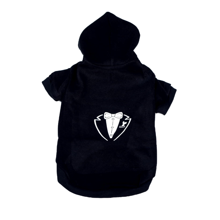 Hoodie Fleece Black James Bone