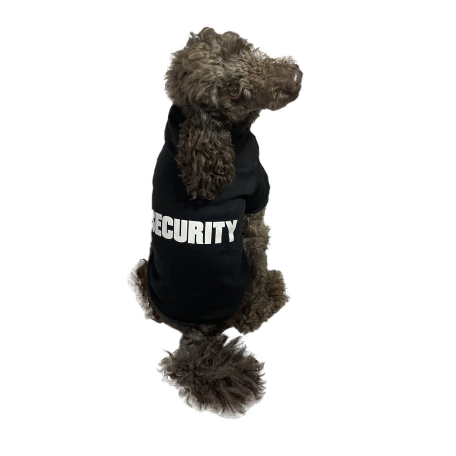 Hoodie Fleece Black Security V1
