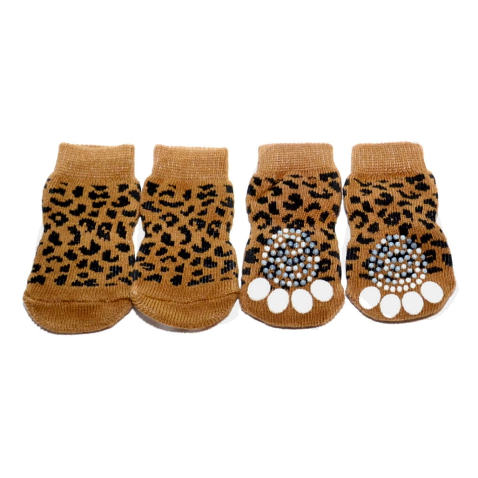 Non-Slip Socks Leopard