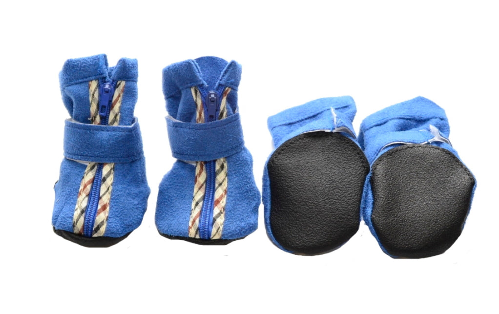 Small Paw Non-Skid Black Slipper Shoes