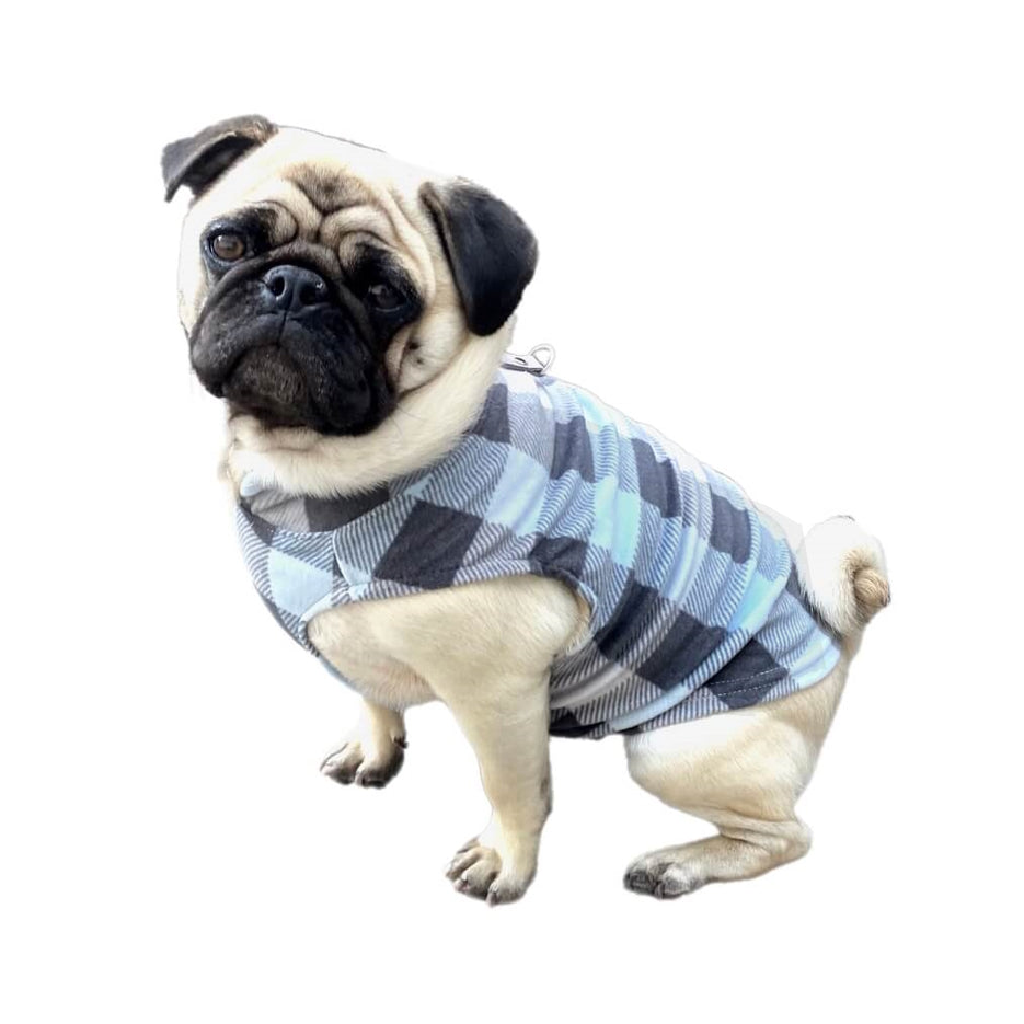 Sweater Fleece Grey Check