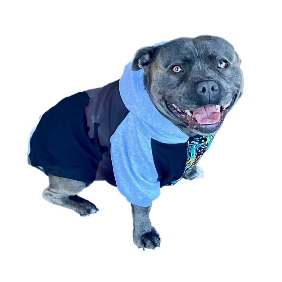 Hoodie Fleece Black Graffiti