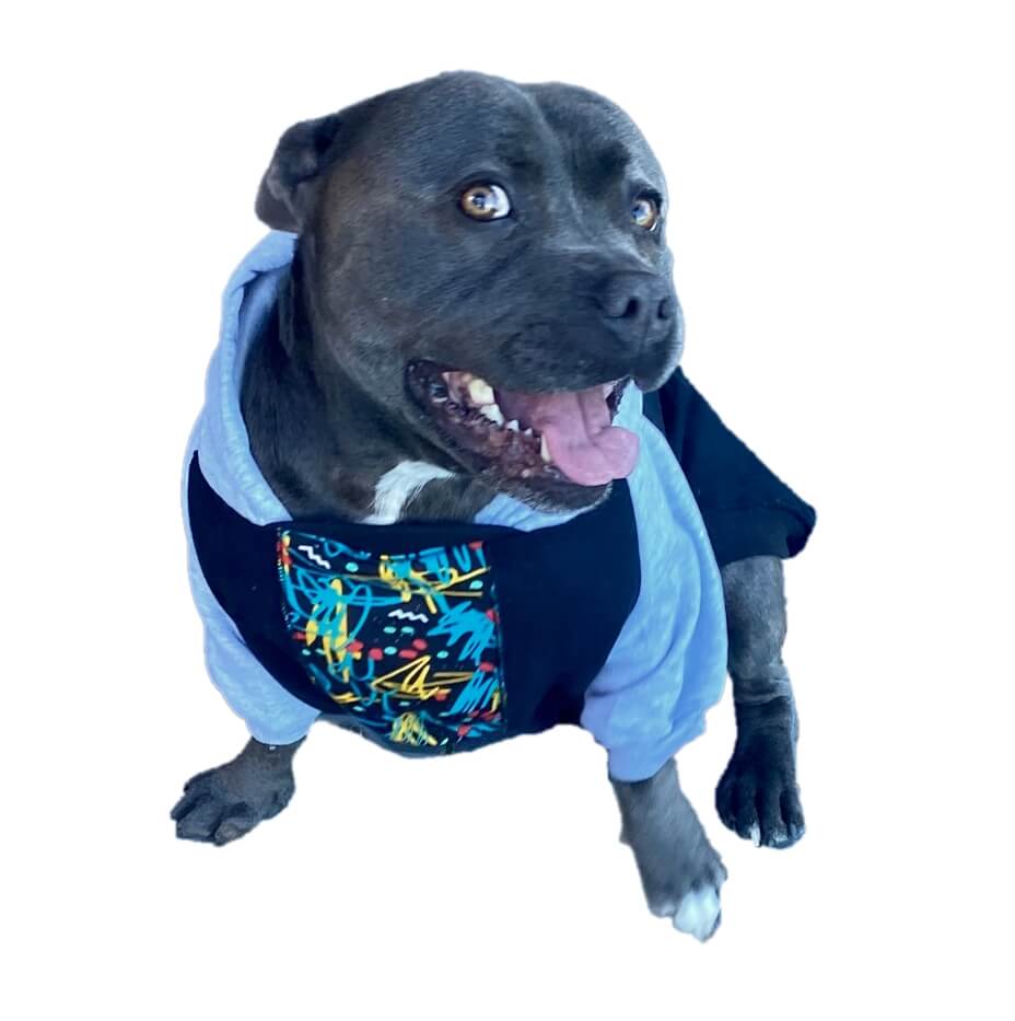 Hoodie Fleece Black Graffiti