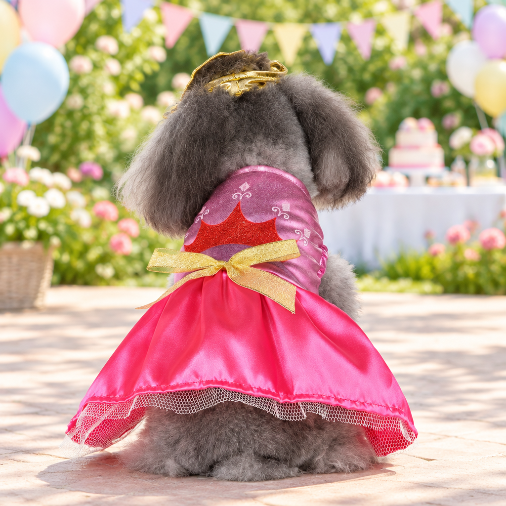 Dress Pink Princess with Crown